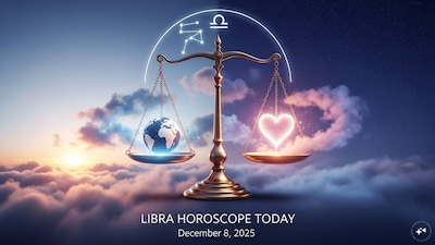 Libra Horoscope Today: Astrological predictions by Chirag Daruwalla for tula rashi on December 8 2025. (AI generated image)