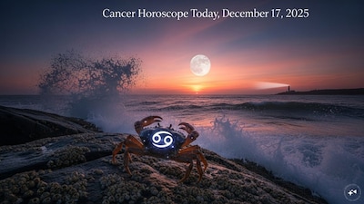 Cancer Horoscope Today: Astrological predictions by Chirag Daruwalla for kark rashi on December 17 2025. (AI generated image)