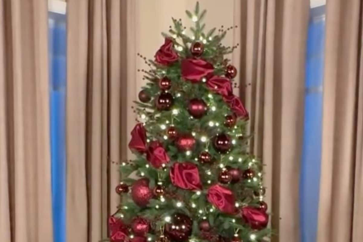 Are Burgundy Christmas Trees The Latest Ruling Festive Decor Trend This Year
