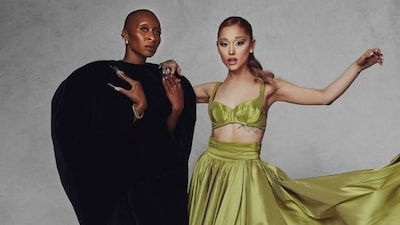 Actor Cynthia Erivo and Ariana Grande during the promotions of their film Wicked