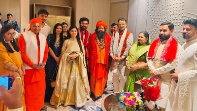 Indresh Upadhyay and Shipra Sharma's Jaipur wedding at Taj Amer Hotel was a lavish event with silver-plated meals, Bollywood star, and spiritual leaders.
