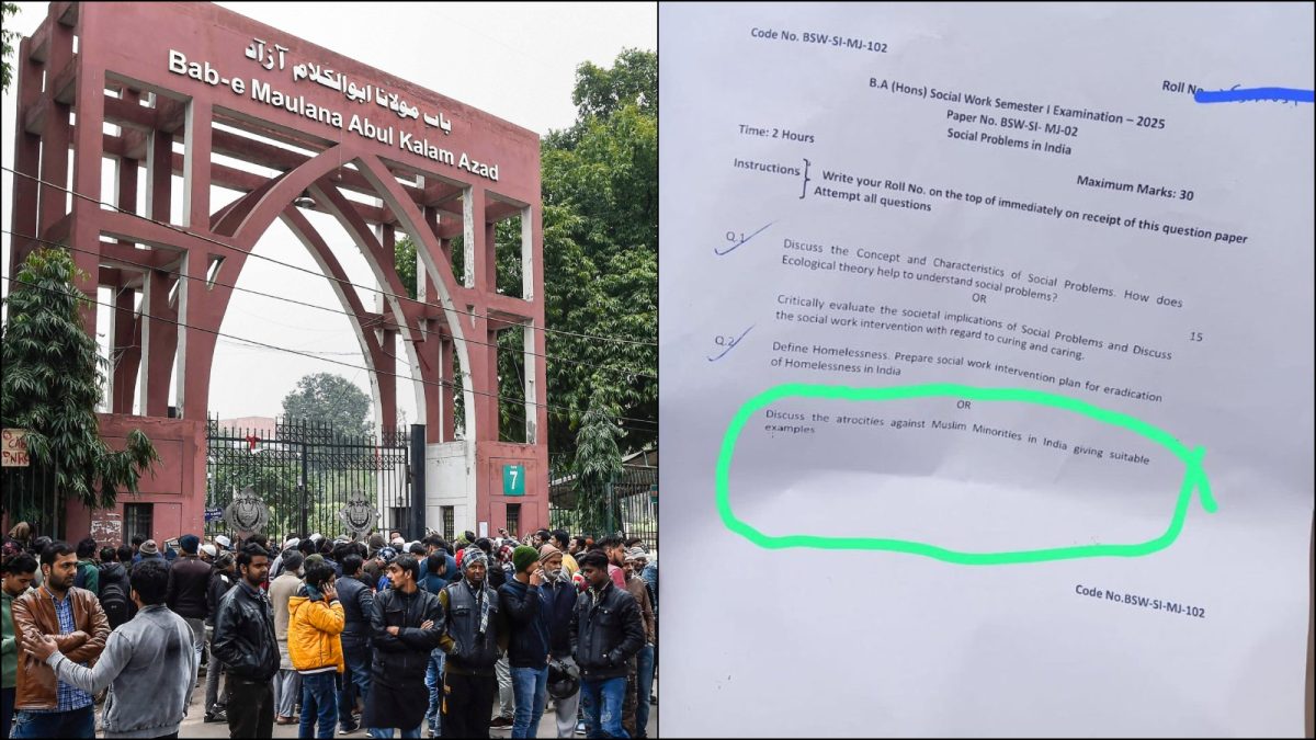 'Atrocities Against Muslims': Jamia Professor Suspended After Exam Question Triggers Row