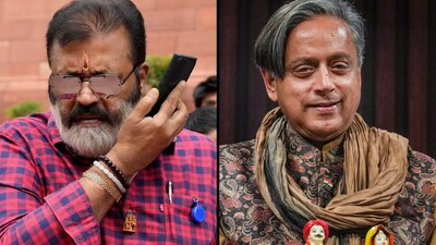 BJP's Suresh Gopi (Left) and Congress' Shashi Tharoor (Right). 