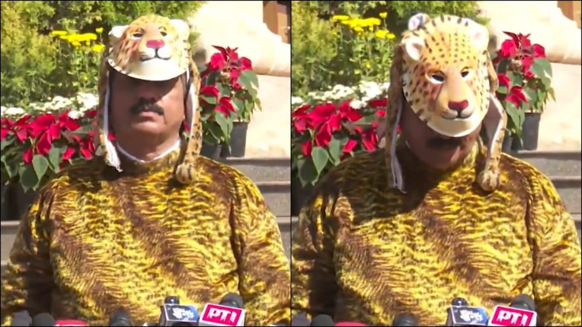 Maharashtra MLA Dons Leopard Costume During Assembly Session | Watch