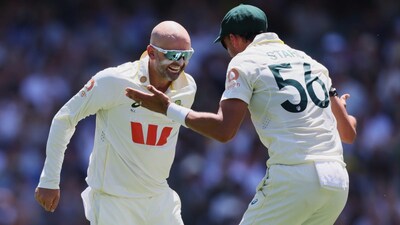 Nathan Lyon took two wickets in an over to surpass Glenn McGrath. (AP Photo)