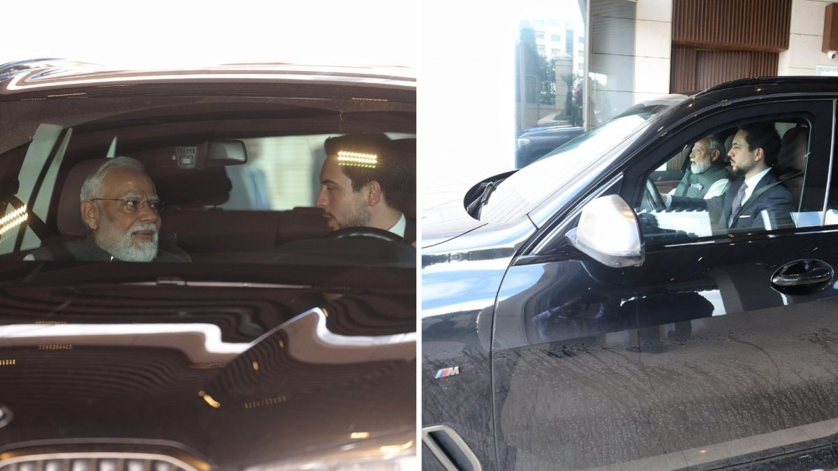 Royal Ride For Modi On Amman Visit: Crown Prince Al Hussein Drives PM To Jordan Museum
