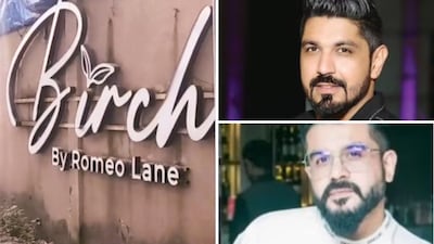 Saurabh (top right) and Gaurav Luthra, owners of Birch by Romeo Lane in Goa which saw a deadly fire on Saturday night. (PTI/Instagram/News18)