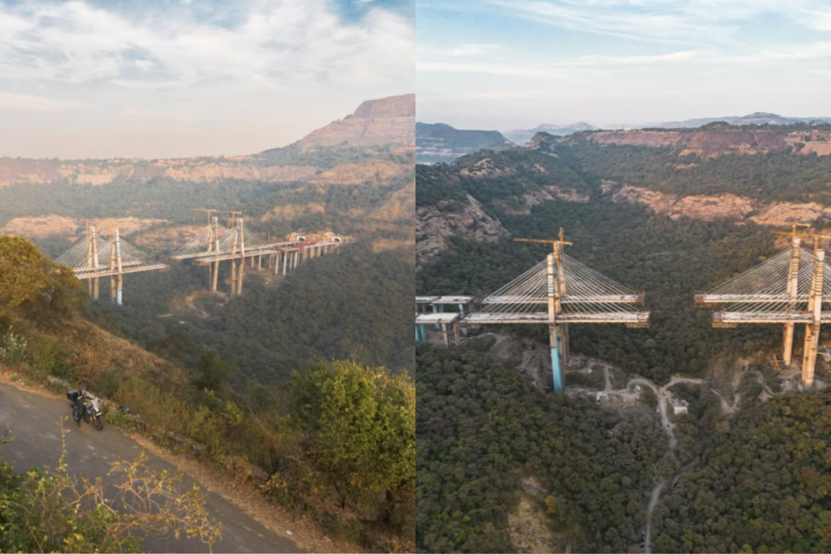 Pune-Mumbai Expressway ‘Missing Link’ Almost Complete, New Photos Show ‘Either Ends Of Bridge Closing In’