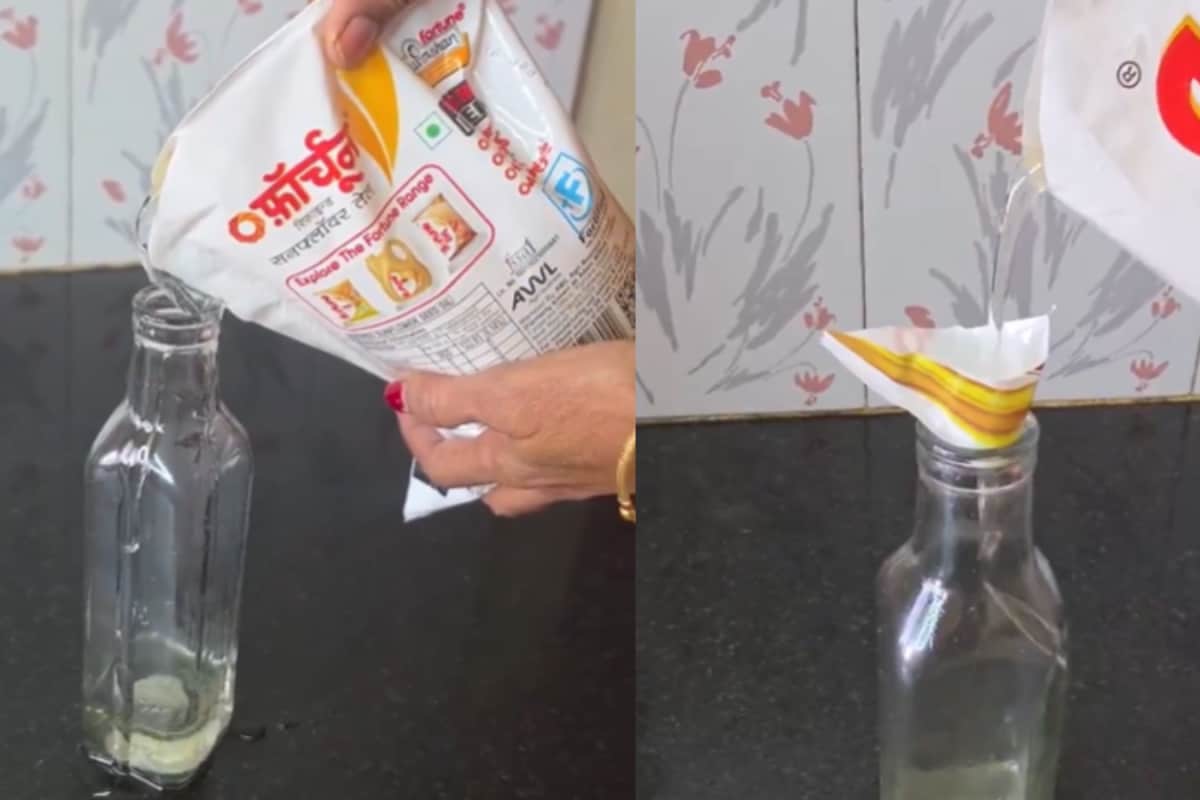 How Do You Pour Cooking Oil Into A Bottle? This Desi Hack Has Internet Saying ‘Market Me Rs 10 Ka Aata Hai’