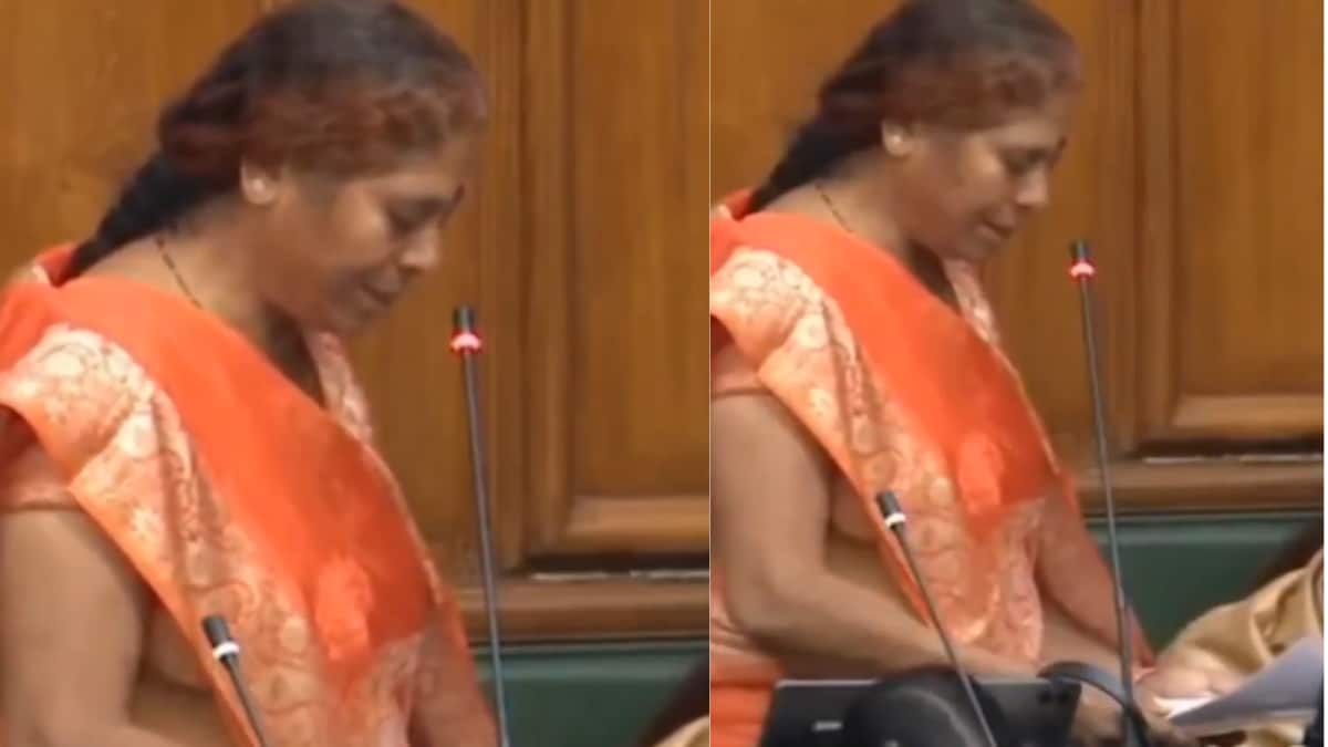 Bihar MLA Vibha Devi, Owner Of Assets Worth ₹31,00,00,000 & Wife Of ‘Bahubali’, Struggles To Read Oath | Video