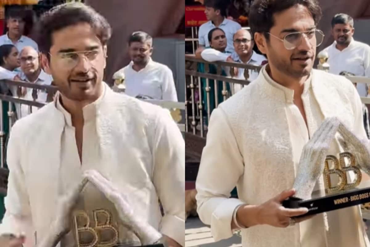 Bigg Boss 19 Winner Gaurav Khanna Visits Siddhivinayak Temple, Mridul Tiwari Joins Him