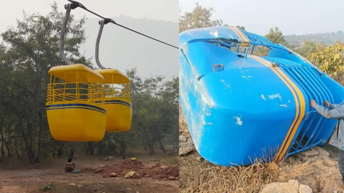 Cabin Began Swinging & All Crashed Down! A Ropeway, Built At Cost Of ₹13,00,00,000, In THIS State Collapsed During…