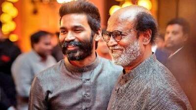 Dhanush pens a sweet birthday wish for Rajinikanth. (Photo Credits: X)