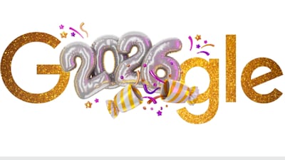 A Google Doodle on New Year’s Eve stands for change and fresh starts. (Photo Credits: doodles.google)