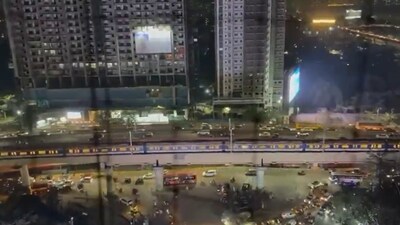 The Cadbury Junction-Kasarvadavli stretch is nearing completion and expected to open soon. (Photo Credits: X)