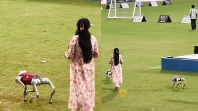 The robot drew mixed and funny reactions online. (Photo Credits: Instagram)