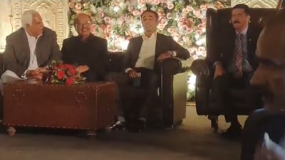 Bilawal Bhutto at a party with Dhurandhar song playing in background. (Photo Credits: X)