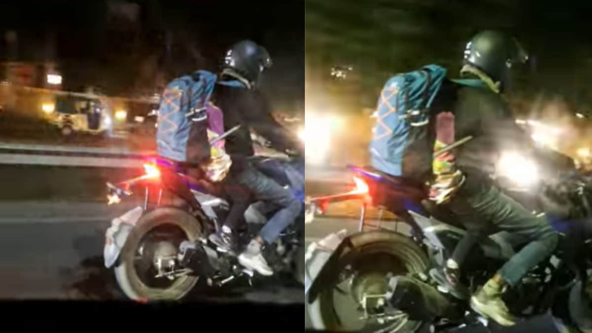 Father’s Protective Instinct Meets Desi Jugaad With ‘Bike Air Bag’ Innovation, Internet Sings ‘Papa Meri Jaan’