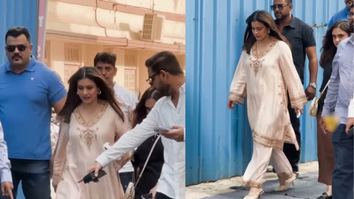 Kajol Trips in Heels at Event