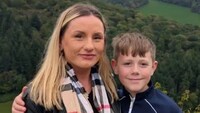 Nicola Crump and her son Zac Howells, who took control of the vehicle after his mother collapsed behind the wheel. (Photo: X)
