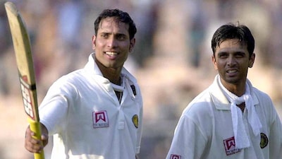 Rahul Dravid (right) and VVS Laxman (left) enriched their legacy with two masterful knocks and another partnership for the ages against Australia in Adelaide. (Image: ICC/X, formerly Twitter)