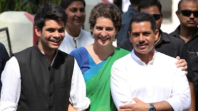 Priyanka Gandhi and Robert Vadra's son Raihan Vadra is reportedly getting engaged to Delhi-based Aviva Baig, his girlfriend of seven years. (PTI/File)