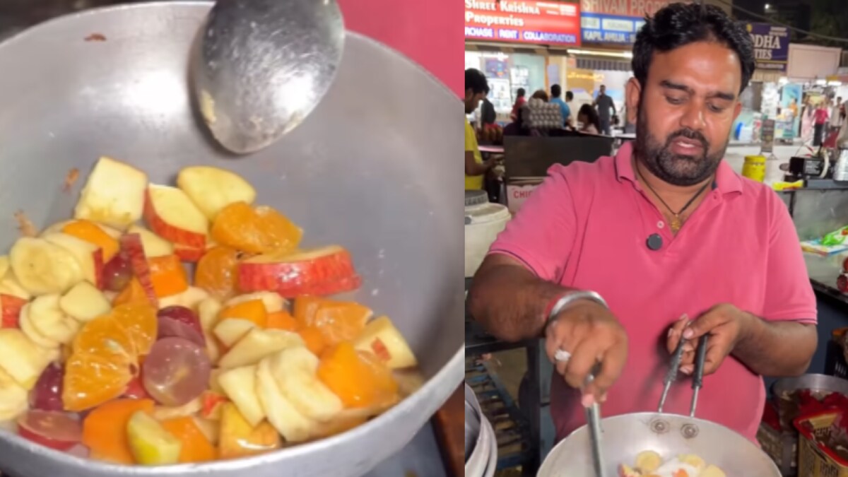 Delhi Vendor Sells Controversial Fruit Gravy Momo