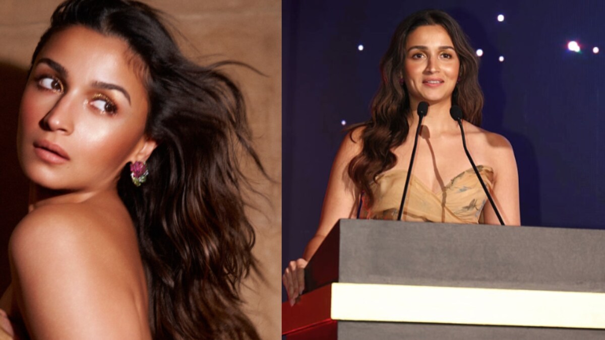 Alia Bhatt Looks Stunning In Floral Gown As She Accepts Award At The Red Film Festival | Bollywood News Alia Bhatt Looks Stunning In Floral Gown As She Accepts Award At The Red Film Festival | Bollywood News