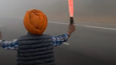 The reason behind the accident was very low visibility due to thick fog in the area.(Photo Credit: Instagram)