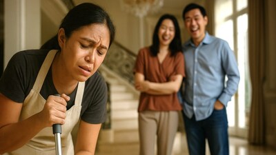 Even on days off, she continues to work to meet her employer’s high demands.(Photo Credit: Instagram)