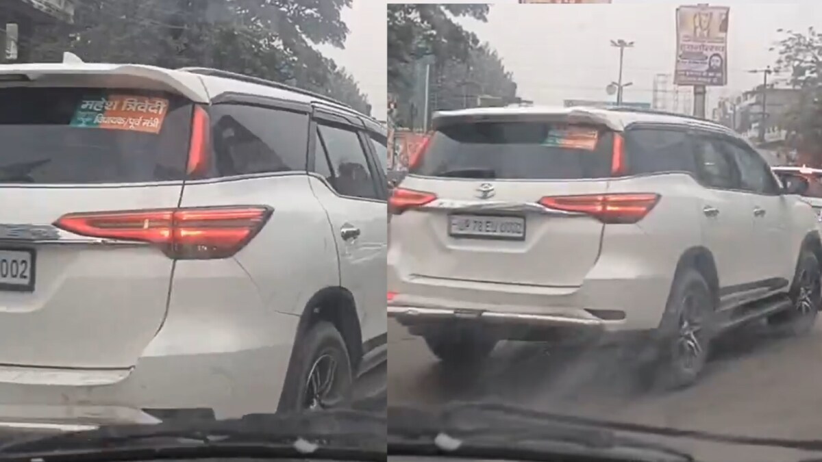 Kanpur MLA's Convoy Violates Traffic Rules