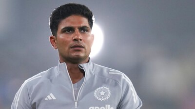 Shubman Gill was out for a golden duck in Mullanpur. (PTI Photo)