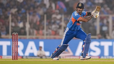 Suryakumar Yadav scored 5 in the 5th T20I. (PTI Photo)