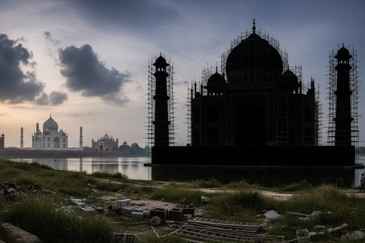 Did Shah Jahan Build An Unfurnished Black Taj Mahal?