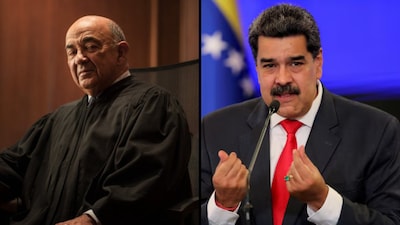 Alvin Hellerstein (L) is hearing case against Maduro. (Image: X; Reuters)
