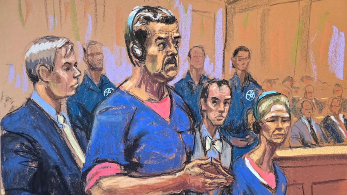 Jail Outfits, Bandages: Courtroom Sketch Captures First Court Appearance Of Maduro, Wife In US