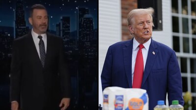 Jimmy Kimmel; US President Donald Trump (Image: X; AP)