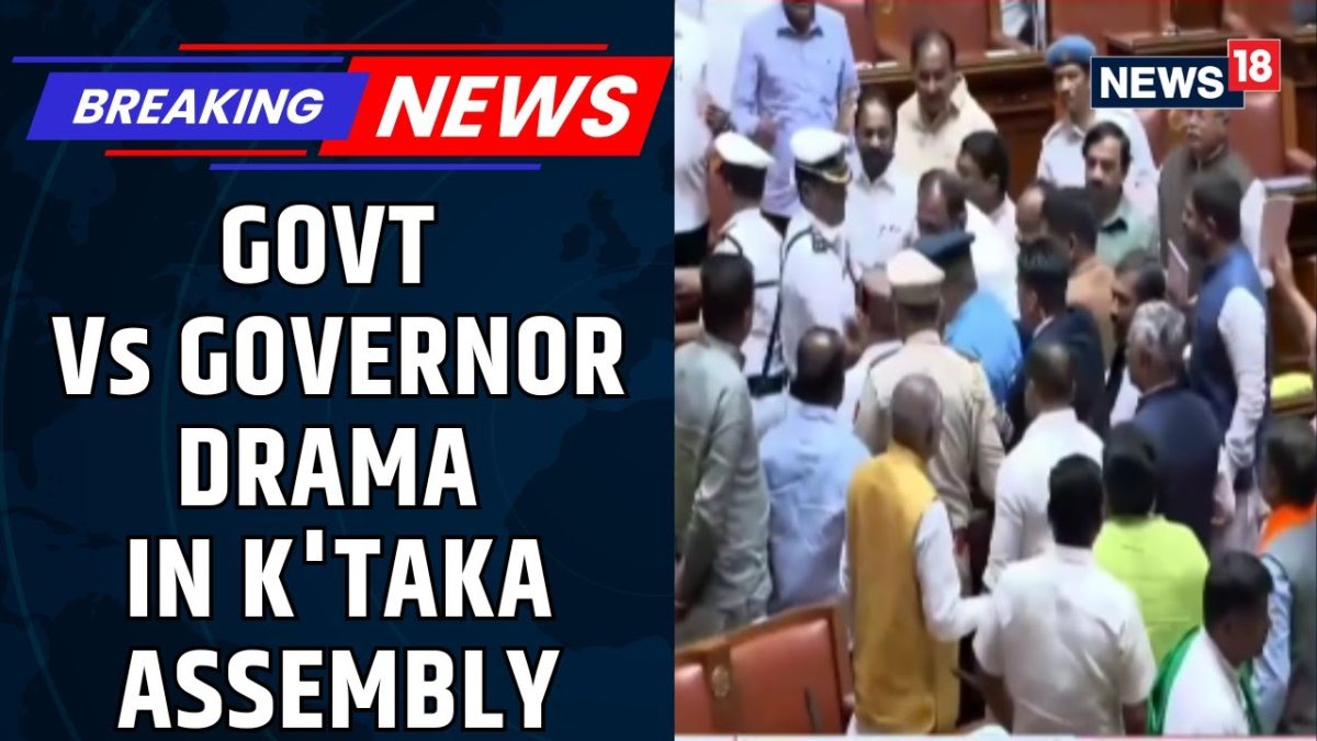 BREAKING: Karnataka Assembly Drama: Governor Walks Out, Refuses Govt ...