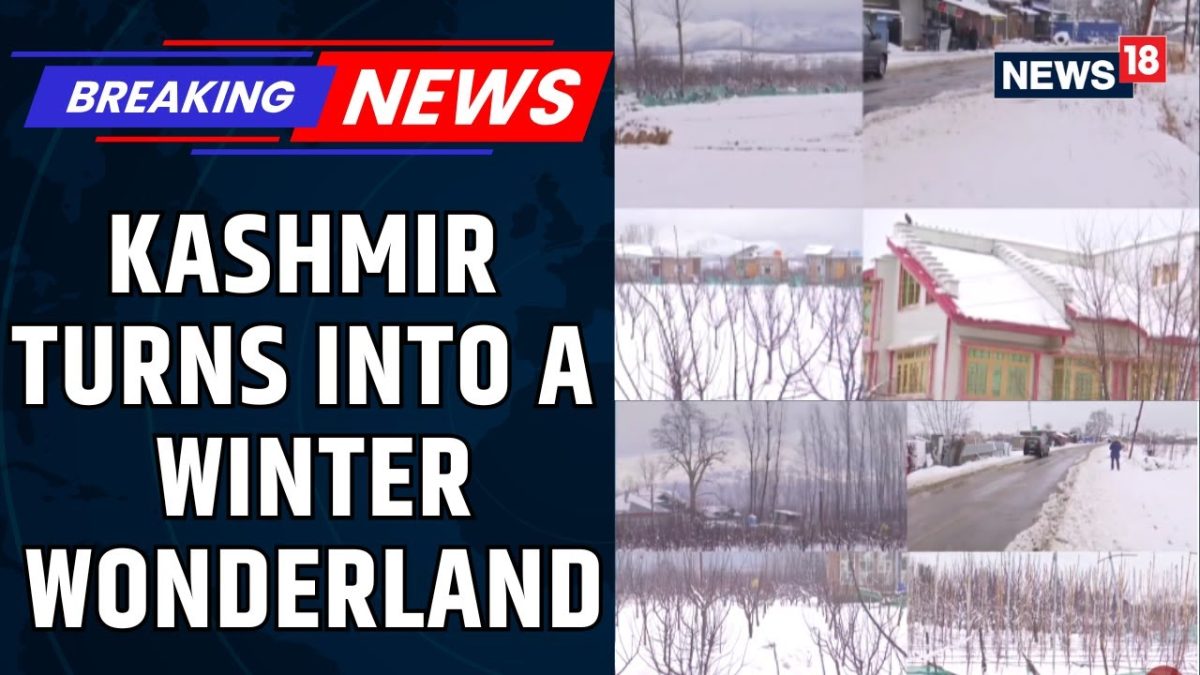 Kashmir Winter Wonderland: Snow-Capped Mountains Delight Locals and Tourists | Weather News | News18