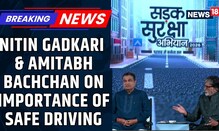 Sadak Suraksha Abhiyan: Gadkari and Bachchan Talks About Responsible Driving | Road Safety | News18