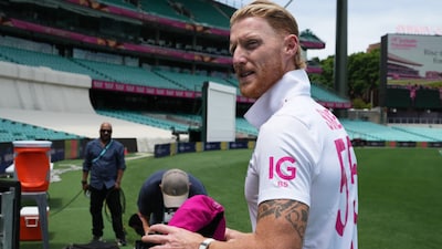 England captain Ben Stokes at Sydney Cricket Ground ahead of the 5th Ashes Test (AP)