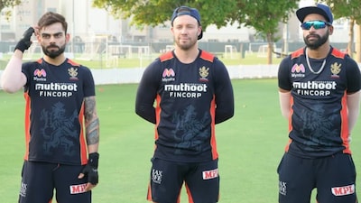 AB de Villiers with Mohammed Siraj and Virat Kohli at Royal Challengers Bangaluru (Instagram)