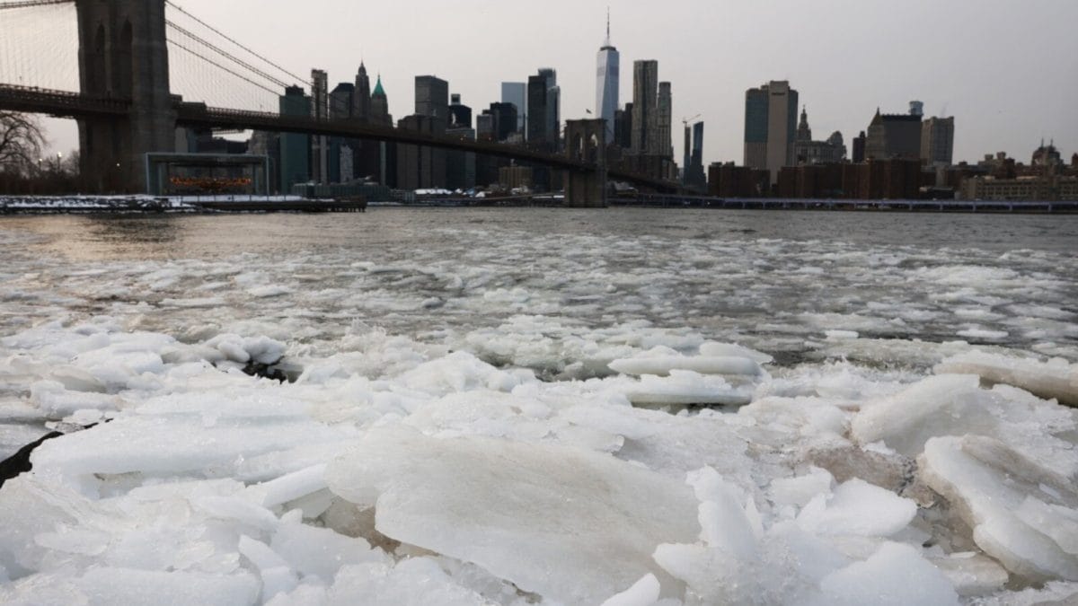 Deadly Winter Storm Grips US As Deep Freeze Continues, Hudson River Fills With Ice