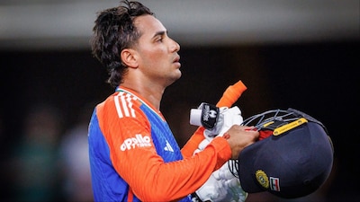 Abhishek Sharma scored 84 runs from 35 balls in 1st T20I against New Zealand. (Picture Credit: AFP)