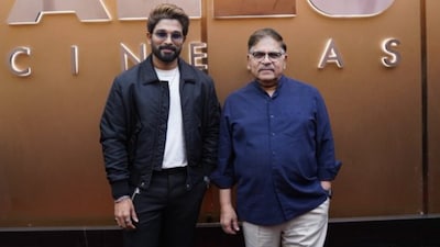 Allu Arjun wished his father Allu Aravind a happy 77th birthday on social media. 