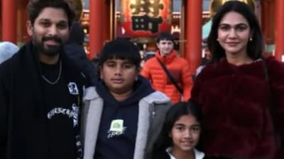 Allu Arjun’s Family Moment With Wife Sneha Reddy And Kids From Japan Goes Viral  