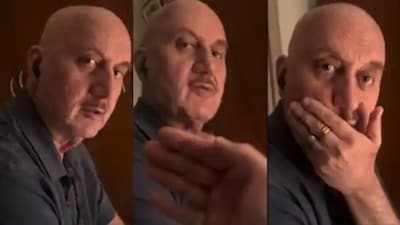 Anupam Kher and son Sikandar Kher share a light-hearted moment in a viral Instagram video.