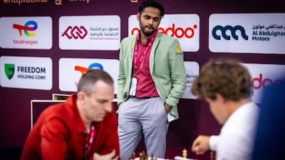 Arjun Erigaisi at the World Rapid and Blitz 2025 (FIDE Media)
