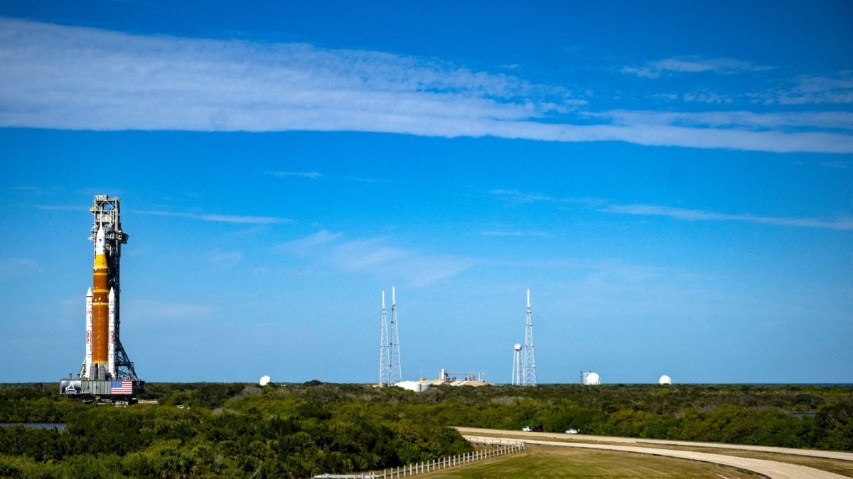 NASA’s Rocket Rolls To Launch Pad As Countdown Begins For First Crewed Moon Mission In 50 Years