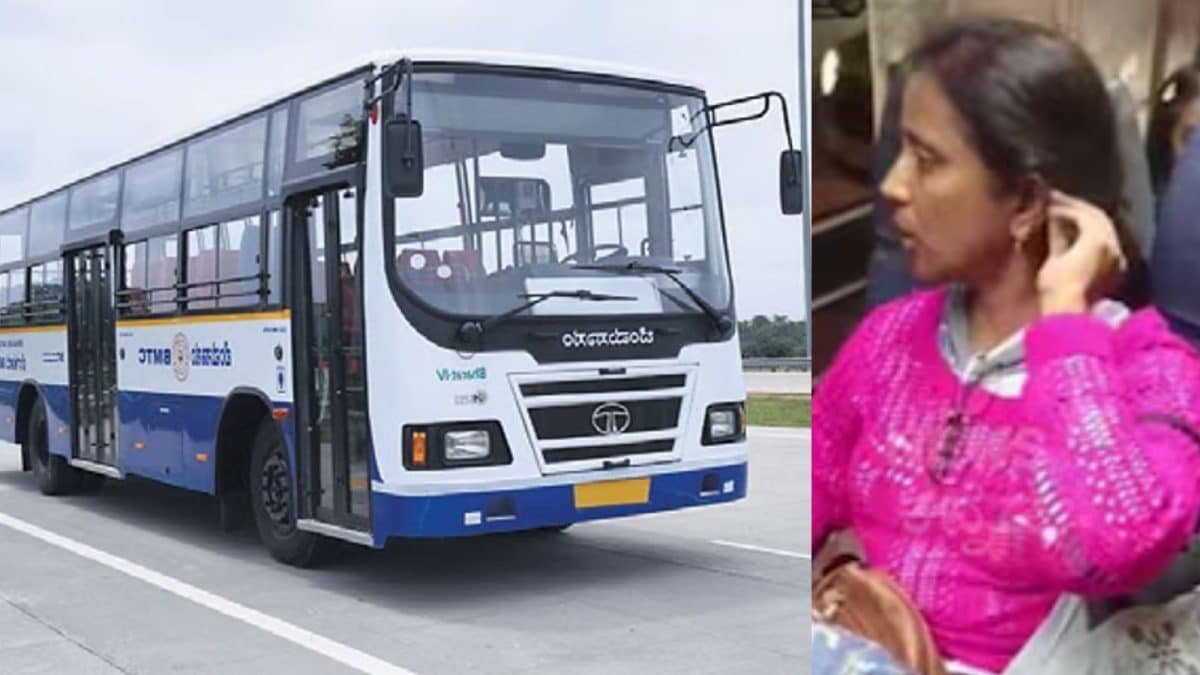 Woman Tears Free BMTC Ticket, Argues With Passengers On Bus In Bengaluru | Bengaluru-news News Woman Tears Free BMTC Ticket, Argues With Passengers On Bus In Bengaluru | Bengaluru-news News